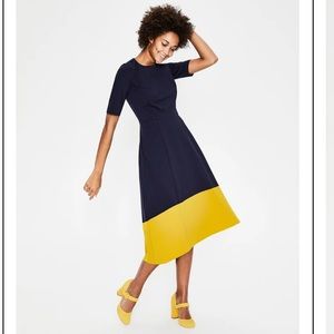 Boden Wren Ponte Midi Dress
